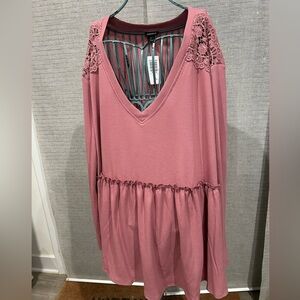 Women’s (2) Pink Torrid Blouse NEW WITH TAGS